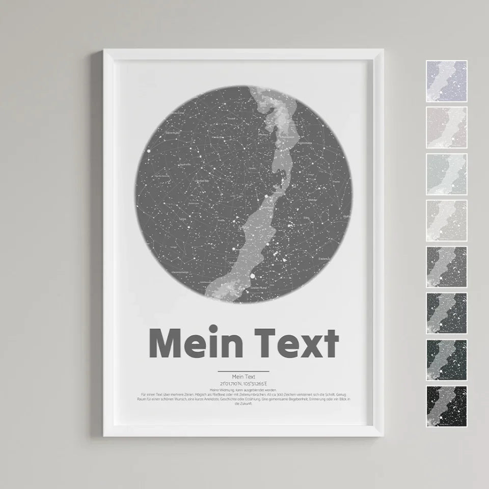 Personalisierte Sternenkarte