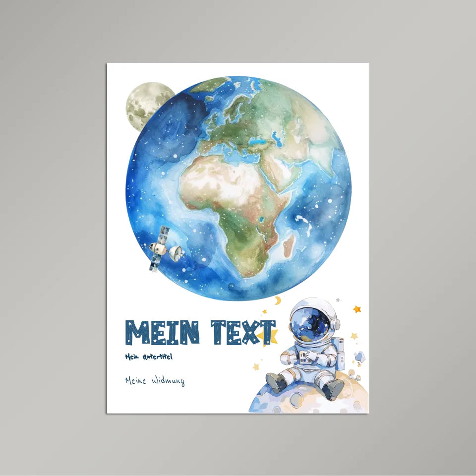 Personalisiertes-Kinderposter-mit-eigenem-Text-und-Astronauten-Motiv-30x40cm-Hochformat