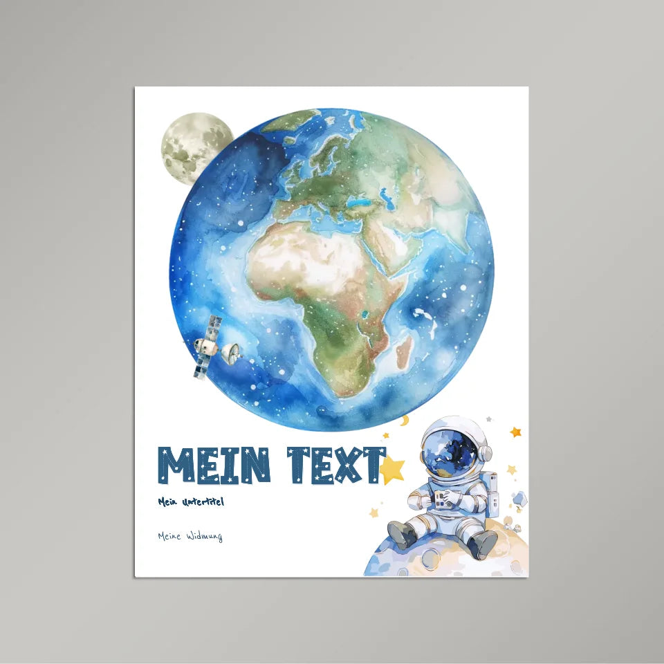 Personalisiertes-Kinderposter-mit-eigenem-Text-und-Astronauten-Motiv-40x50cm-Hochformat