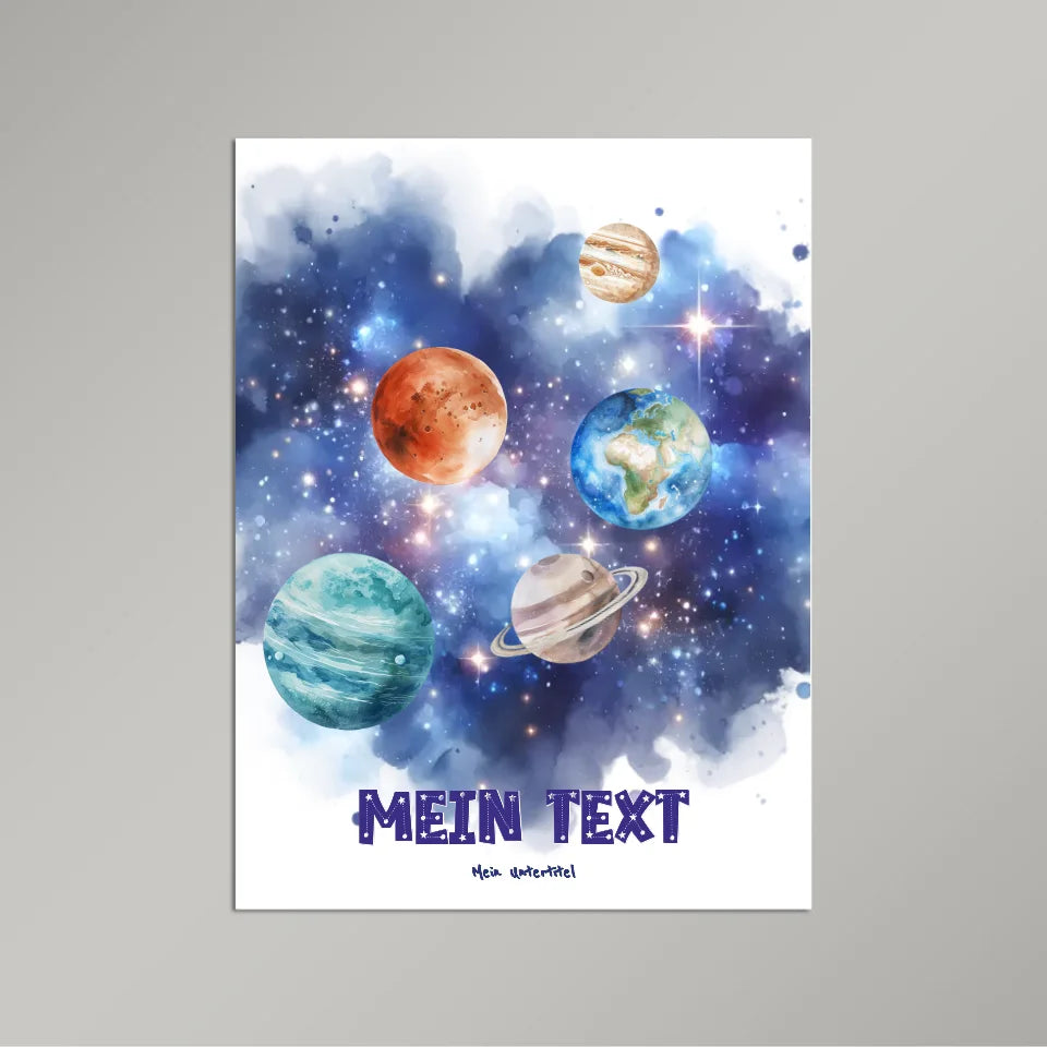 Personalisiertes-Kinderposter-mit-eigenem-Text-und-Planeten-Motiv-30x40cm-Hochformat