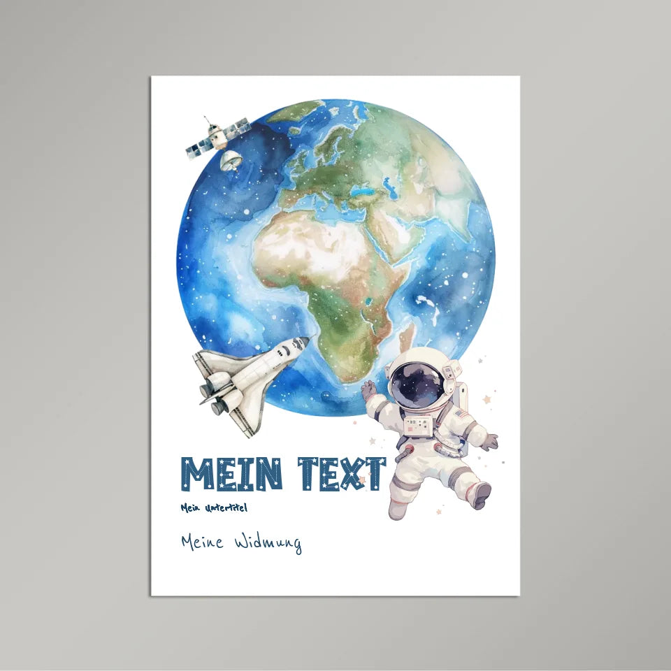 Personalisiertes-Kinderposter-mit-eigenem-Text-und-Springendem-Astronauten-Motiv-21x30cm-Hochformat