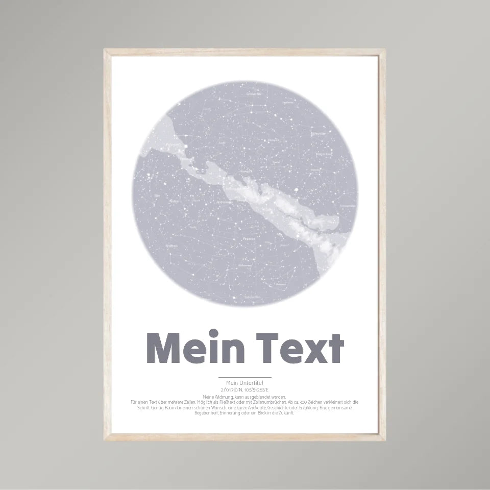 [Personalisierte/s-Sternenkarte/Kinderposter/Landkarte...]-mit-eigenem-Text-und-[Motiv]-50x70cm-Hochformat-im-Holzrahmen-natur