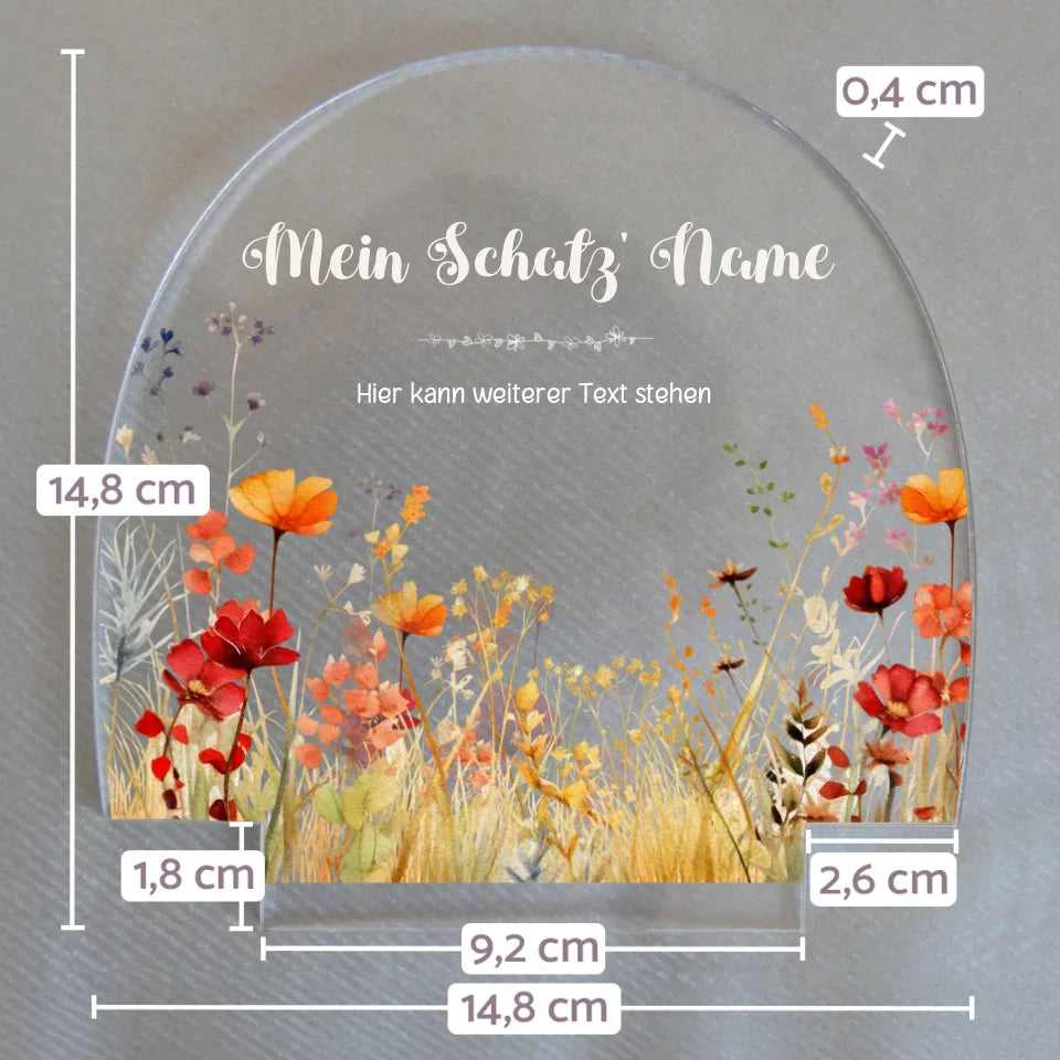 Wechselmotiv-für-personalisiertes-Nachtlicht-mit-Name-und-blumenwiese-rot-Motiv-mit-Massangaben-14,8x14,8x0,4cm