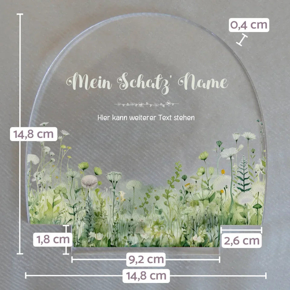 Wechselmotiv-für-personalisiertes-Nachtlicht-mit-Name-und-blumenwiese-gruen-Motiv-mit-Massangaben-14,8x14,8x0,4cm