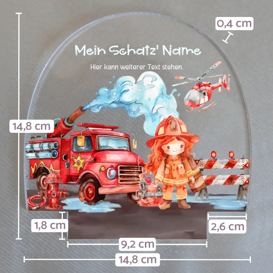 Wechselmotiv-für-personalisiertes-Nachtlicht-mit-Name-und-feuerwehr-frau-Motiv-mit-Massangaben-14,8x14,8x0,4cm