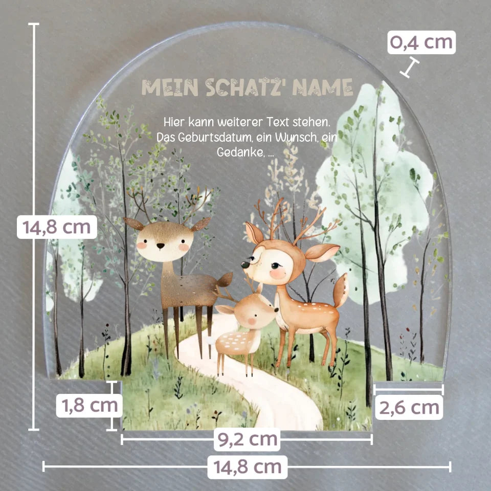 Wechselmotiv-für-personalisiertes-Nachtlicht-mit-Name-und-rehfamilie-Motiv-mit-Massangaben-14,8x14,8x0,4cm