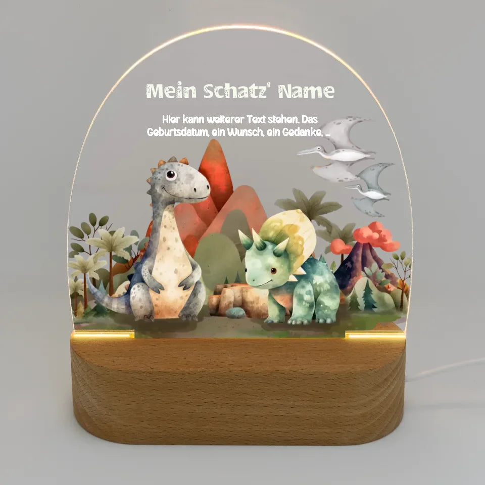 Personalisiertes-Nachtlicht-mit-eigenem-Text-und-dinosaurier-Motiv-Licht-an-16,5x14,8x6cm